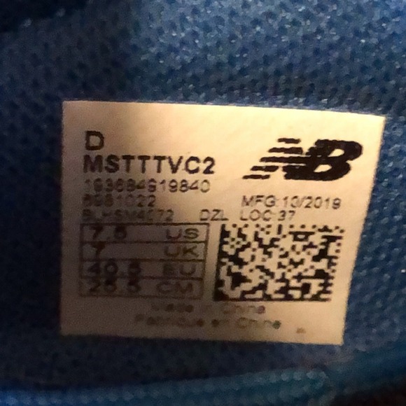 New Balance Tekela V2 Magique TF Blue Silver Soccer‎ Cleats MSTTTVC2 Mens 7.5 main image 4